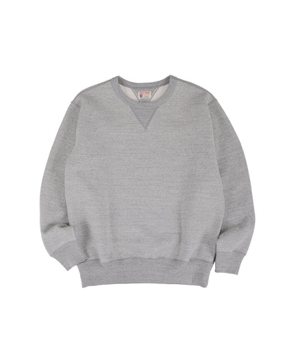 lost & found The Real McCoy's The Real McCoy's MC25104 12oz. Ball Park Crewneck Sweatshirt Medium Gray