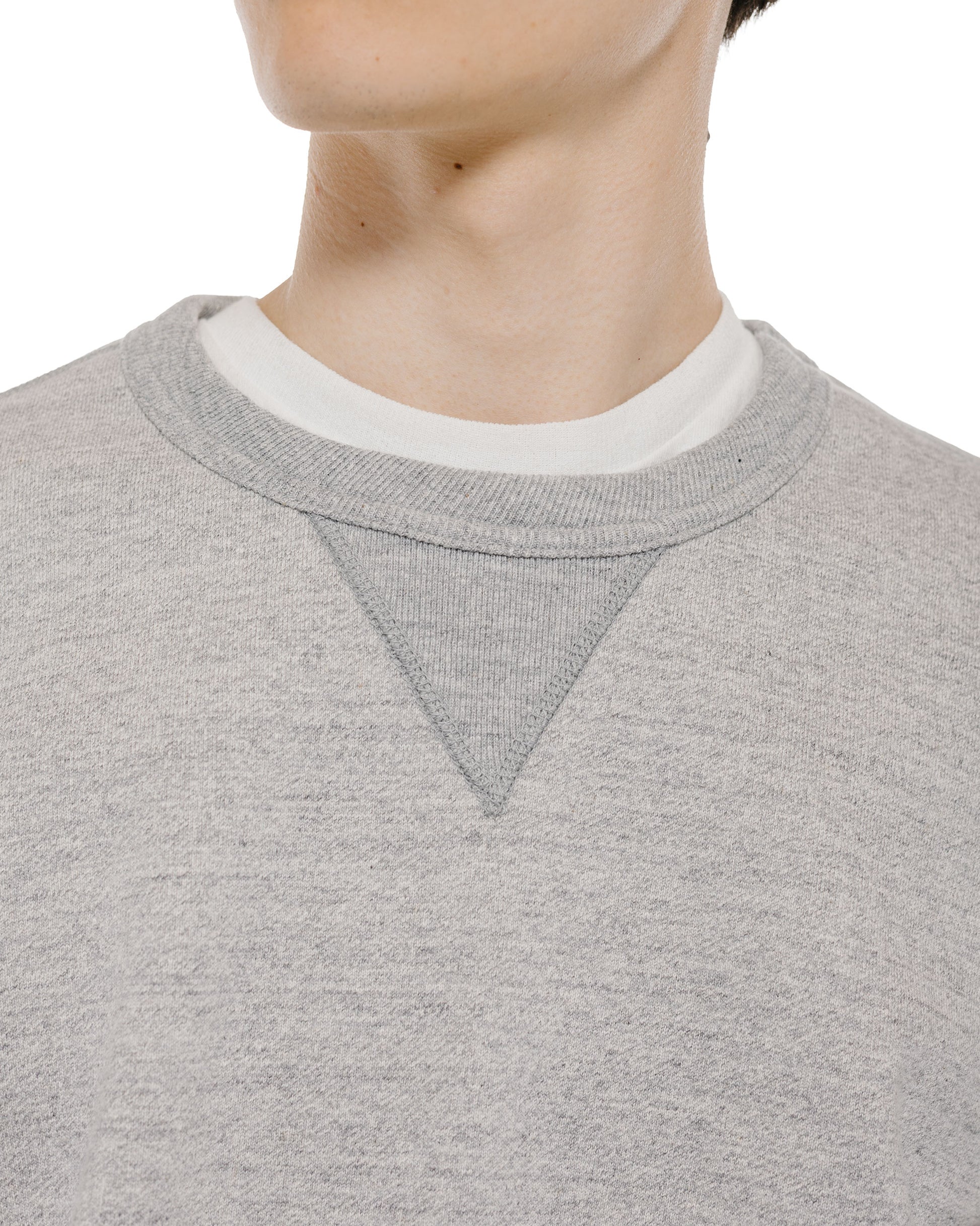 lost & found The Real McCoy's The Real McCoy's MC25104 12oz. Ball Park Crewneck Sweatshirt Medium Gray
