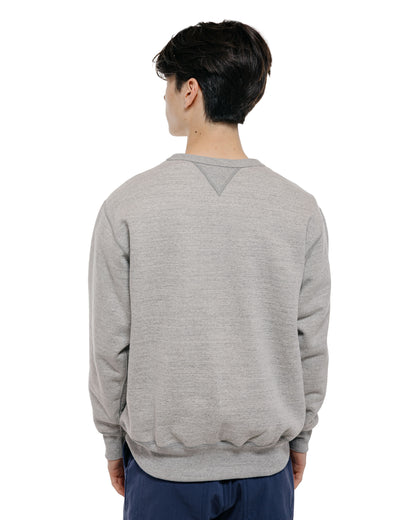 lost & found The Real McCoy's The Real McCoy's MC25104 12oz. Ball Park Crewneck Sweatshirt Medium Gray