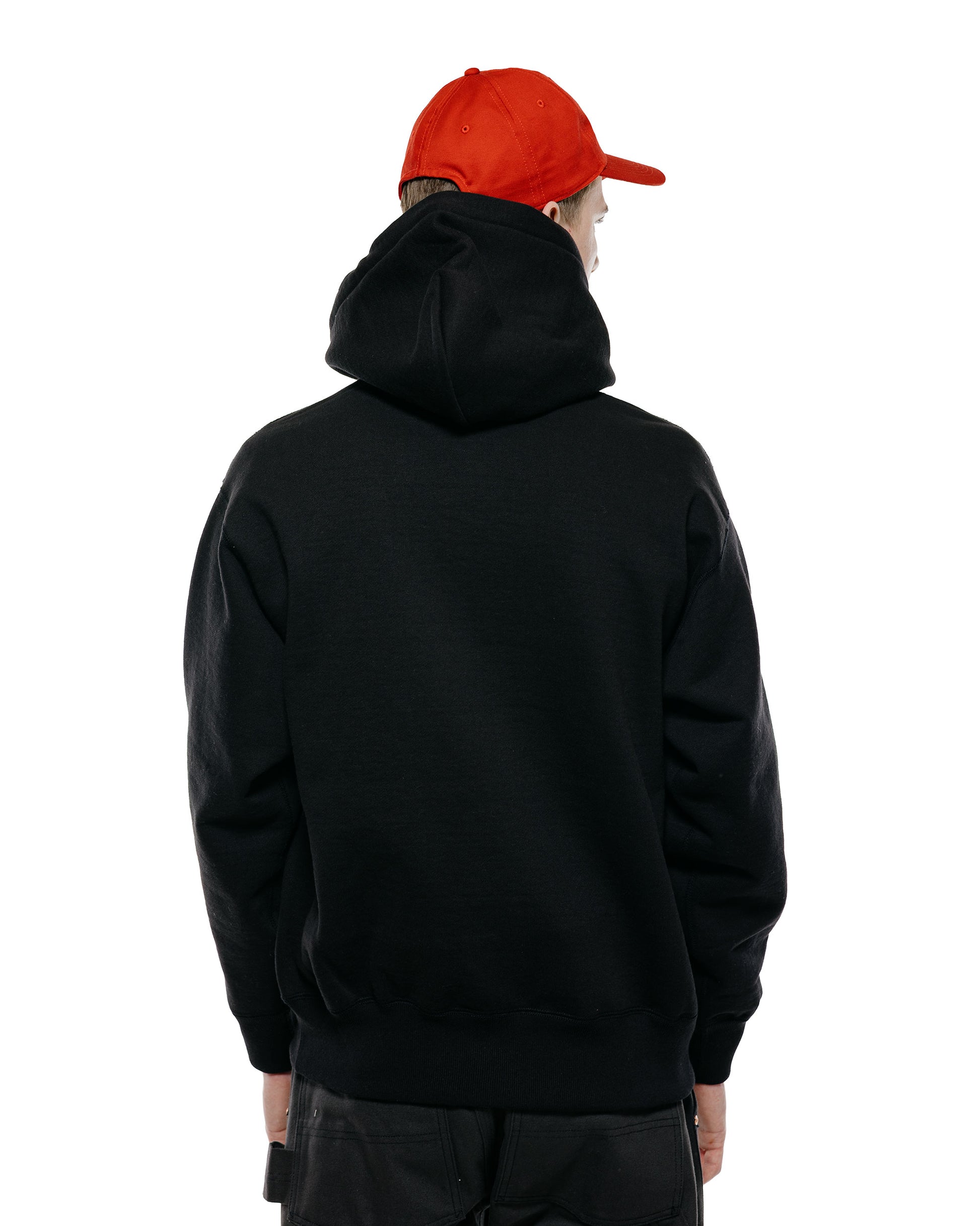 lost & found The Real McCoy's The Real McCoy's MC25105 12oz. Ball Park Hooded Sweatshirt Black