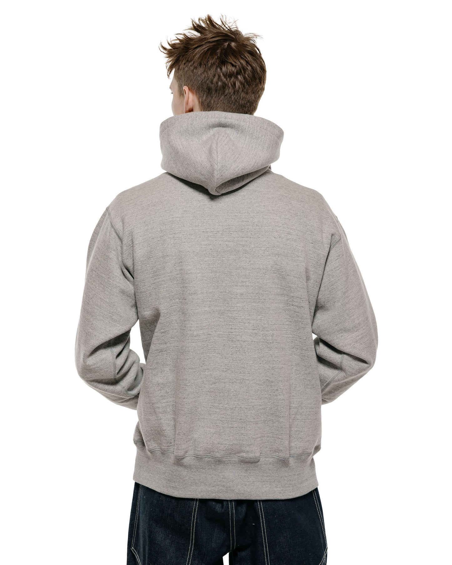 lost & found The Real McCoy's The Real McCoy's MC25105 12oz. Ball Park Hooded Sweatshirt Medium Grey