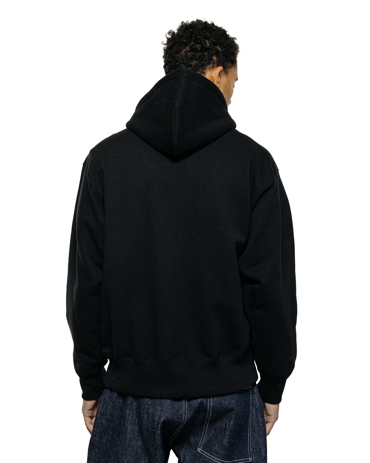 lost & found The Real McCoy's The Real McCoy's MC25106 12 Oz. Ball Park F/Z Hooded Sweatshirt Black