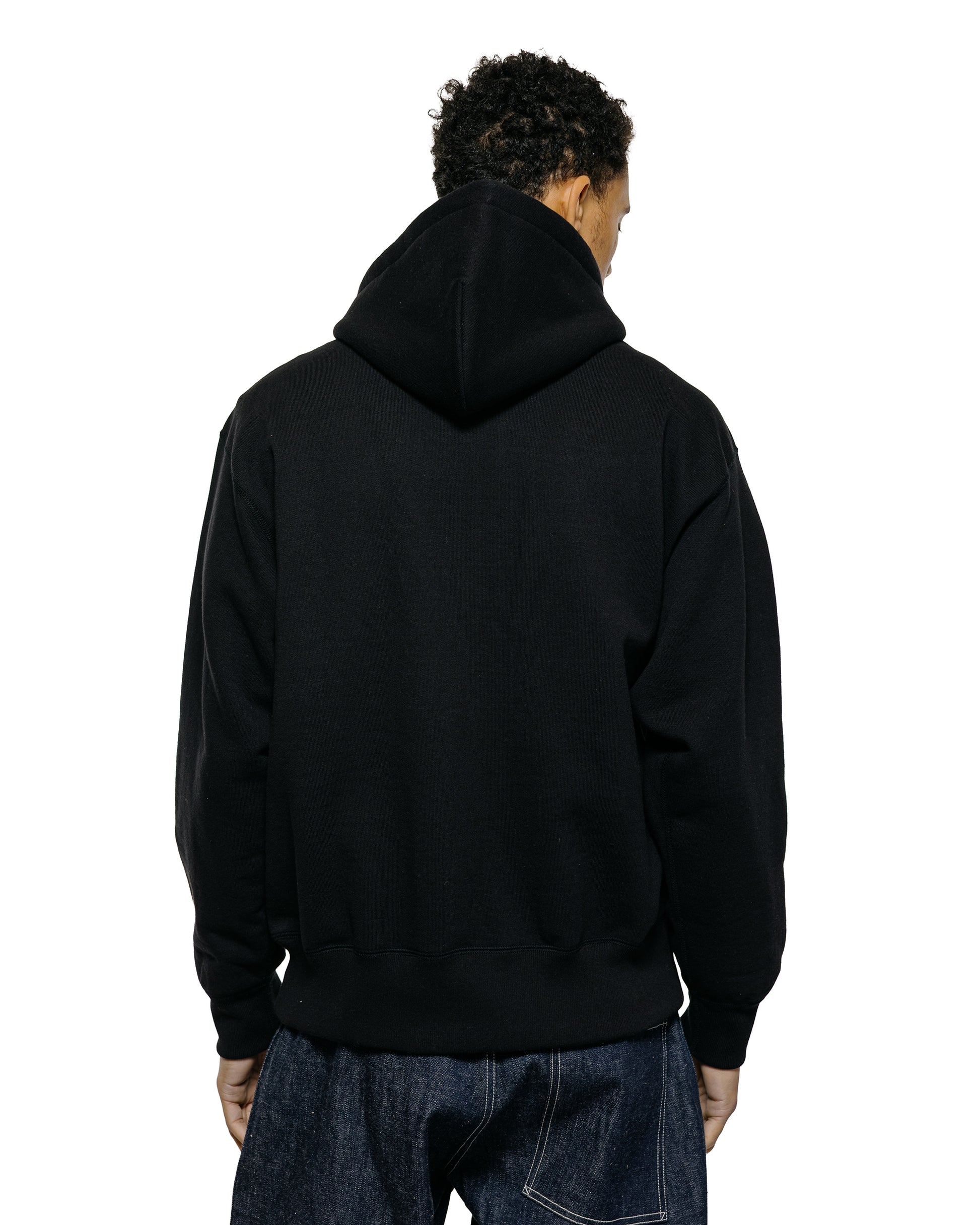 lost & found The Real McCoy's The Real McCoy's MC25106 12 Oz. Ball Park F/Z Hooded Sweatshirt Black