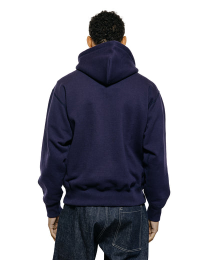 lost & found The Real McCoy's The Real McCoy's MC25106 12 Oz. Ball Park F/Z Hooded Sweatshirt L.Navy