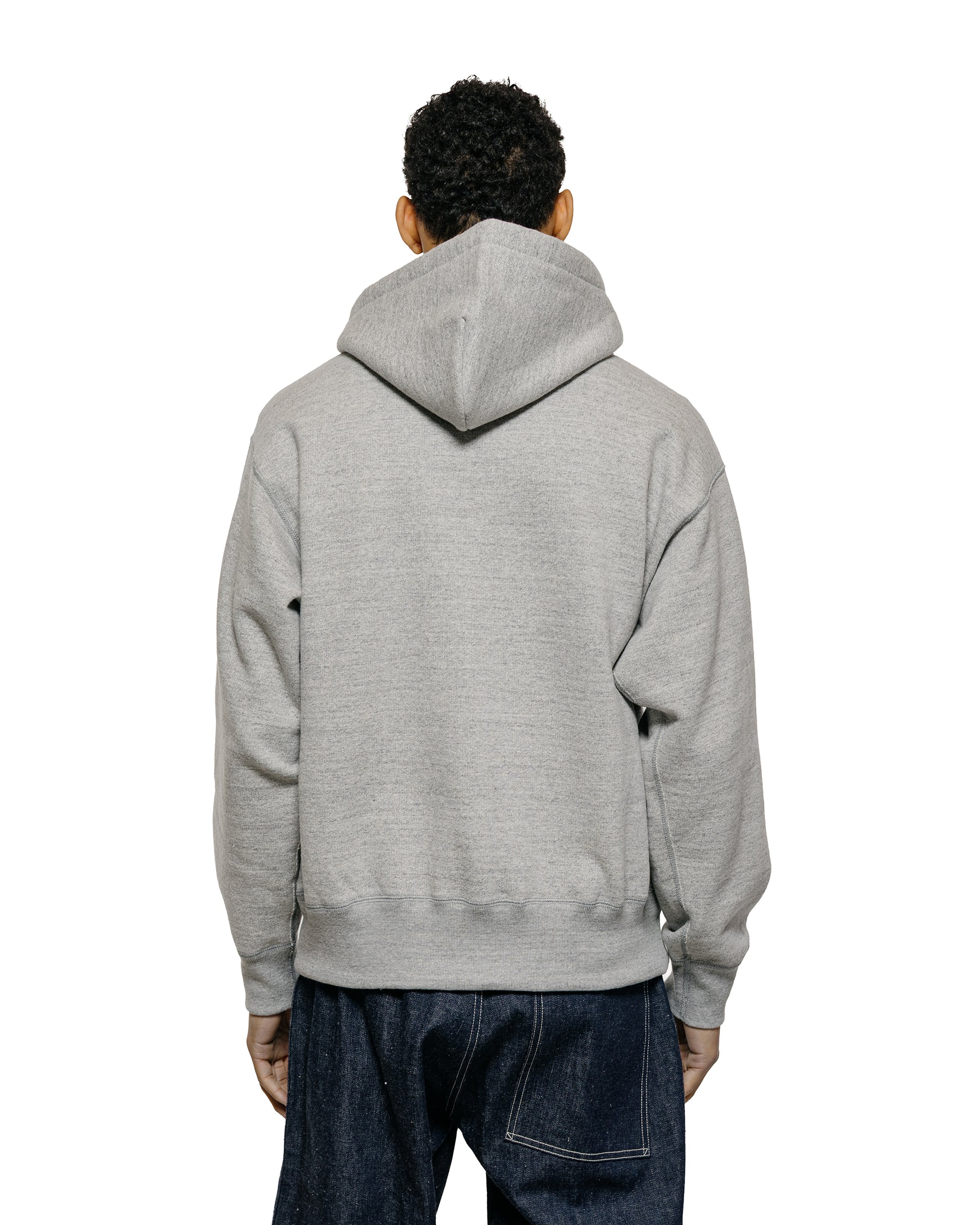 lost & found The Real McCoy's The Real McCoy's MC25106 12 Oz. Ball Park F/Z Hooded Sweatshirt M.Gray