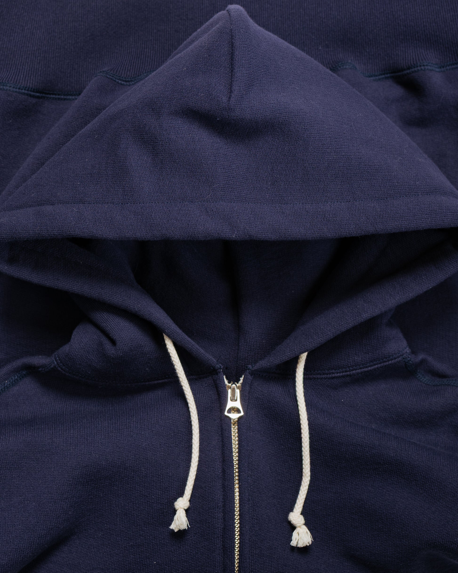 lost & found The Real McCoy's The Real McCoy's MC25106 12 Oz. Ball Park F/Z Hooded Sweatshirt L.Navy