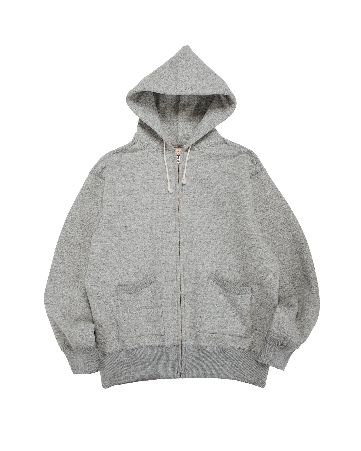lost & found The Real McCoy's The Real McCoy's MC25106 12 Oz. Ball Park F/Z Hooded Sweatshirt M.Gray