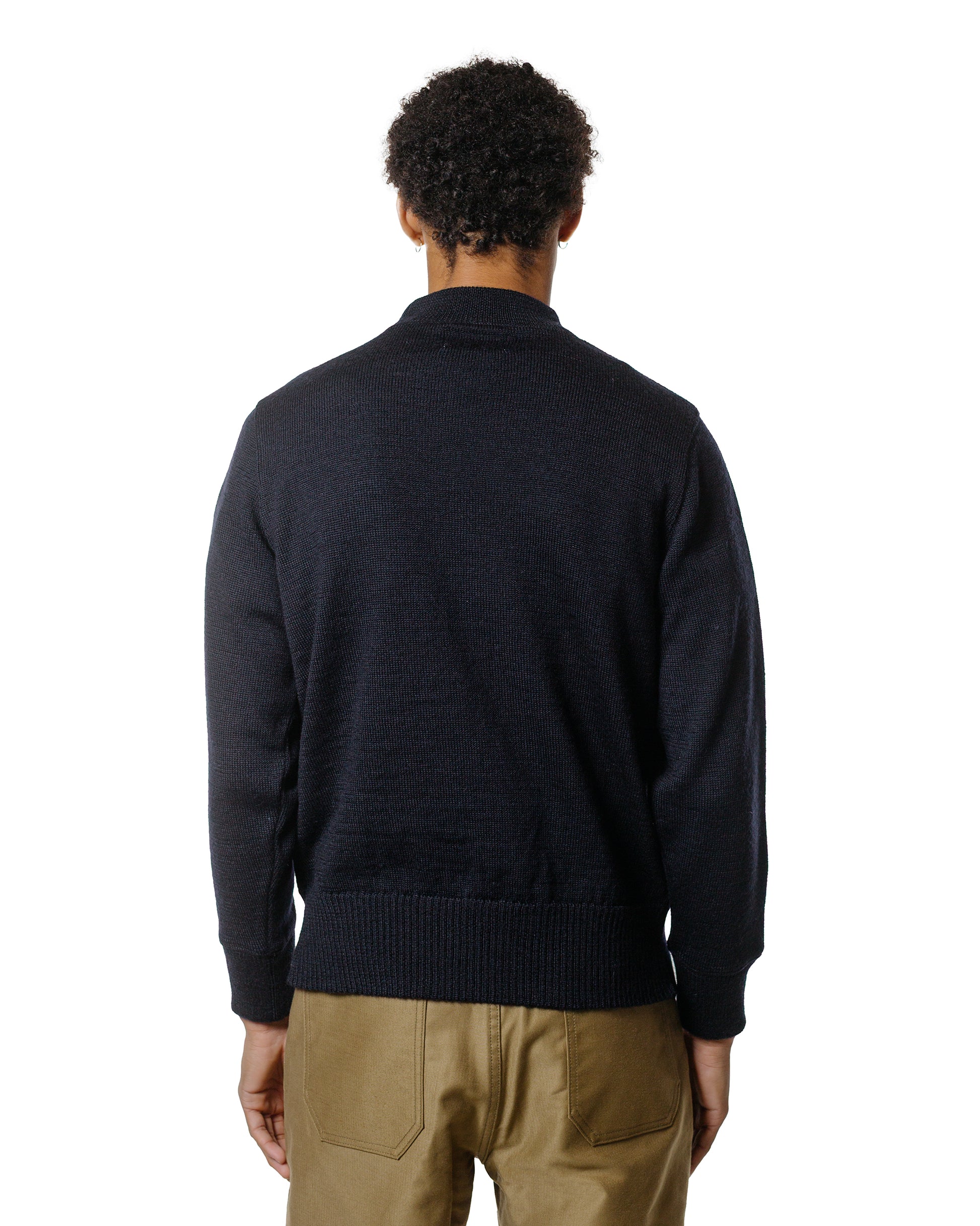 lost & found The Real McCoy's The Real McCoy's MC25108 U.S.N. Blue Wool Jersey Navy