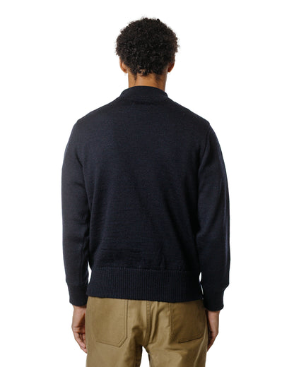 lost & found The Real McCoy's The Real McCoy's MC25108 U.S.N. Blue Wool Jersey Navy