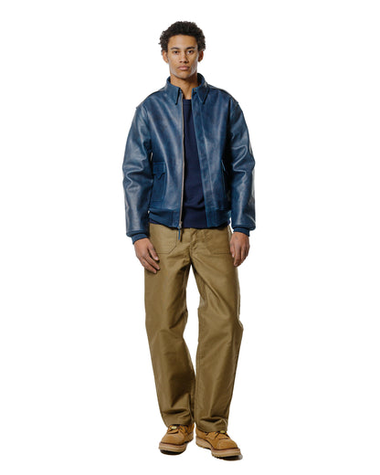 lost & found The Real McCoy's The Real McCoy's MC25108 U.S.N. Blue Wool Jersey Navy