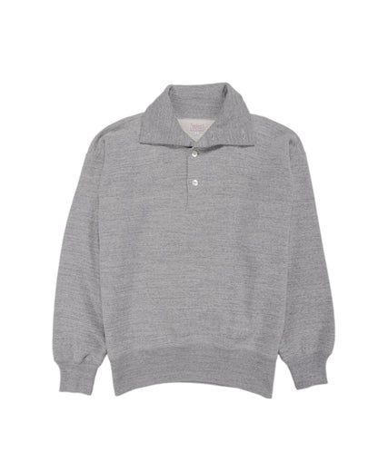 lost & found The Real McCoy's The Real McCoy's MC25110 10 oz. Loopwheel Cruiser Sweatshirt Gray