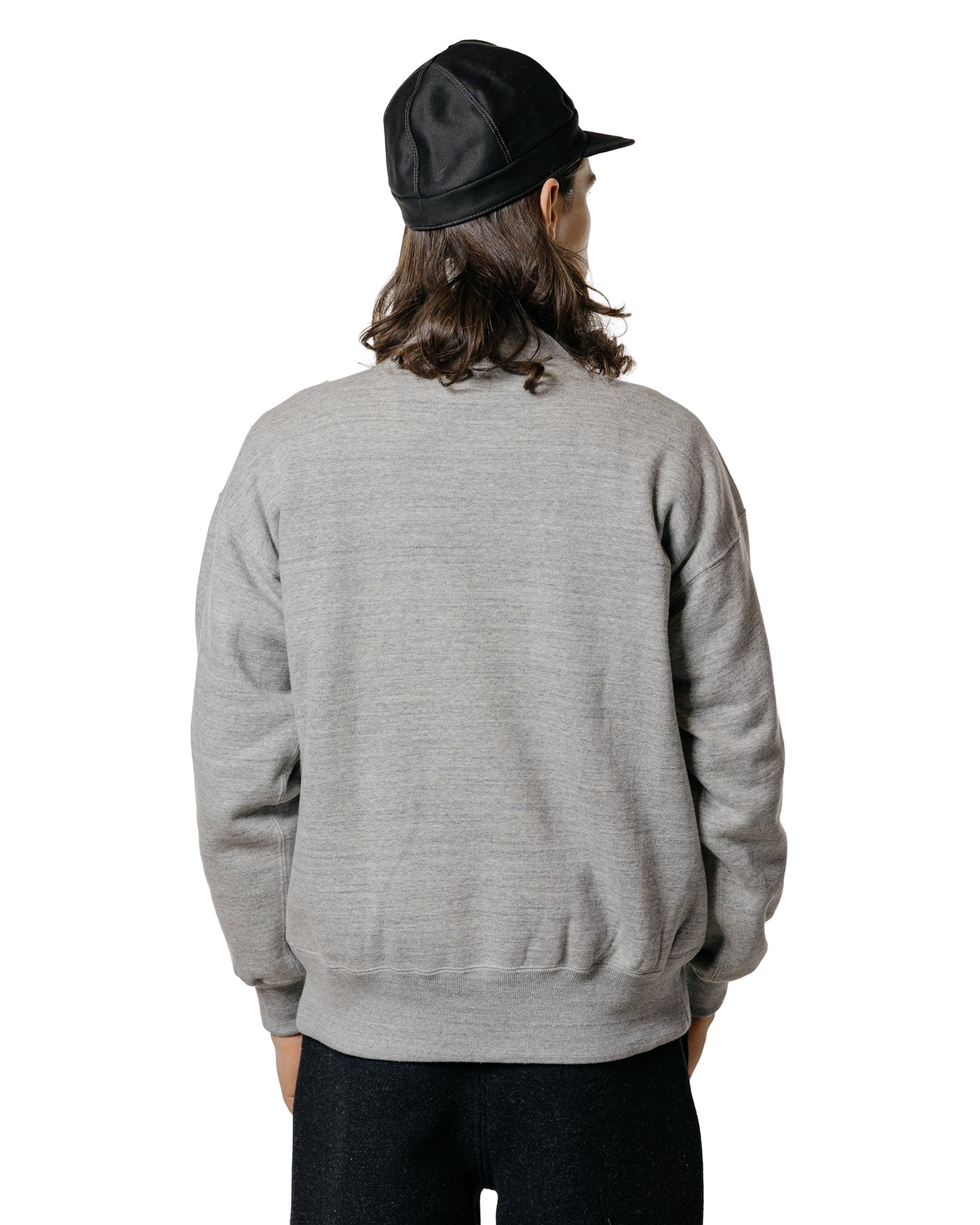 lost & found The Real McCoy's The Real McCoy's MC25110 10 oz. Loopwheel Cruiser Sweatshirt Gray