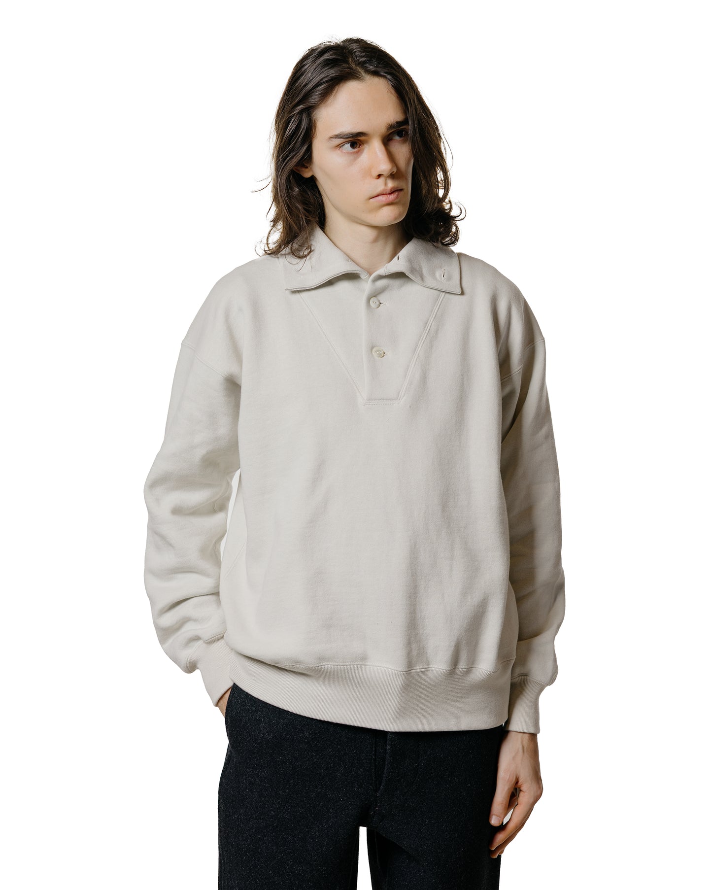lost & found The Real McCoy's The Real McCoy's MC25110 10 oz. Loopwheel Cruiser Sweatshirt Milk