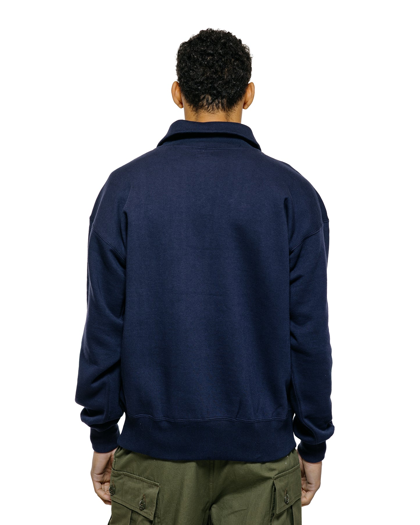 lost & found The Real McCoy's The Real McCoy's MC25110 10 oz. Loopwheel Cruiser Sweatshirt Navy