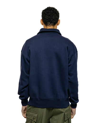 lost & found The Real McCoy's The Real McCoy's MC25110 10 oz. Loopwheel Cruiser Sweatshirt Navy