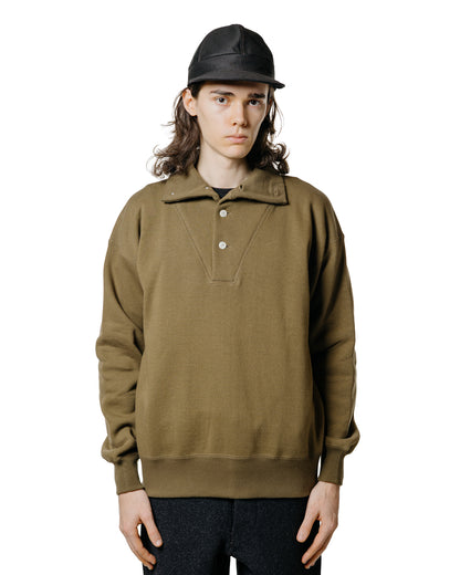 lost & found The Real McCoy's The Real McCoy's MC25110 10 oz. Loopwheel Cruiser Sweatshirt Olive