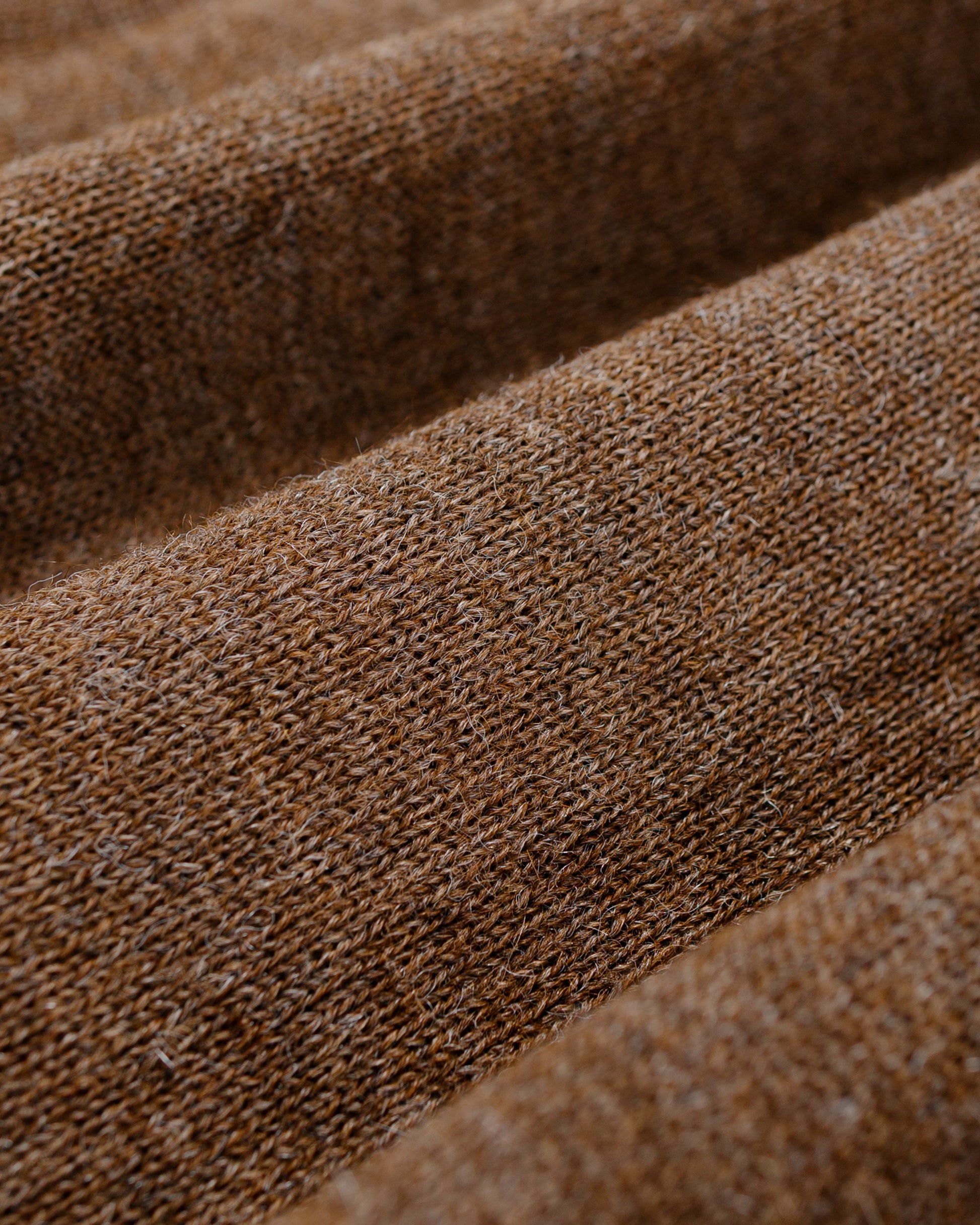 lost & found The Real McCoy's The Real McCoy's MC25111 Alpaca Collar Knit Cardigan Brown