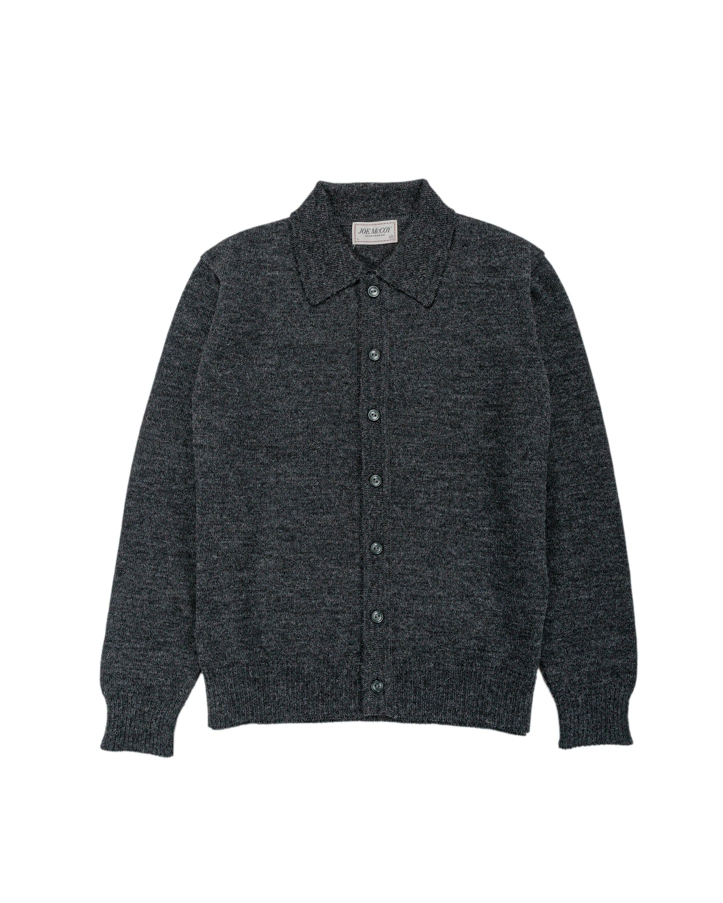 lost & found The Real McCoy's The Real McCoy's MC25111 Alpaca Collar Knit Cardigan Charcoal