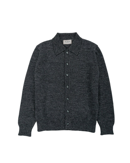 lost & found The Real McCoy's The Real McCoy's MC25111 Alpaca Collar Knit Cardigan Charcoal
