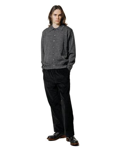lost & found The Real McCoy's The Real McCoy's MC25111 Alpaca Collar Knit Cardigan Charcoal