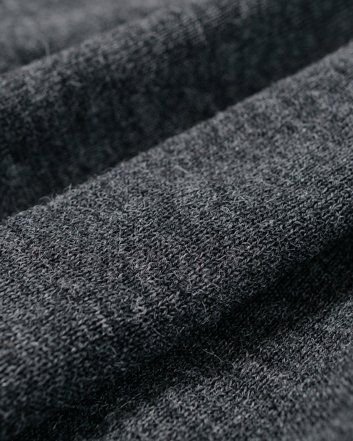 lost & found The Real McCoy's The Real McCoy's MC25111 Alpaca Collar Knit Cardigan Charcoal