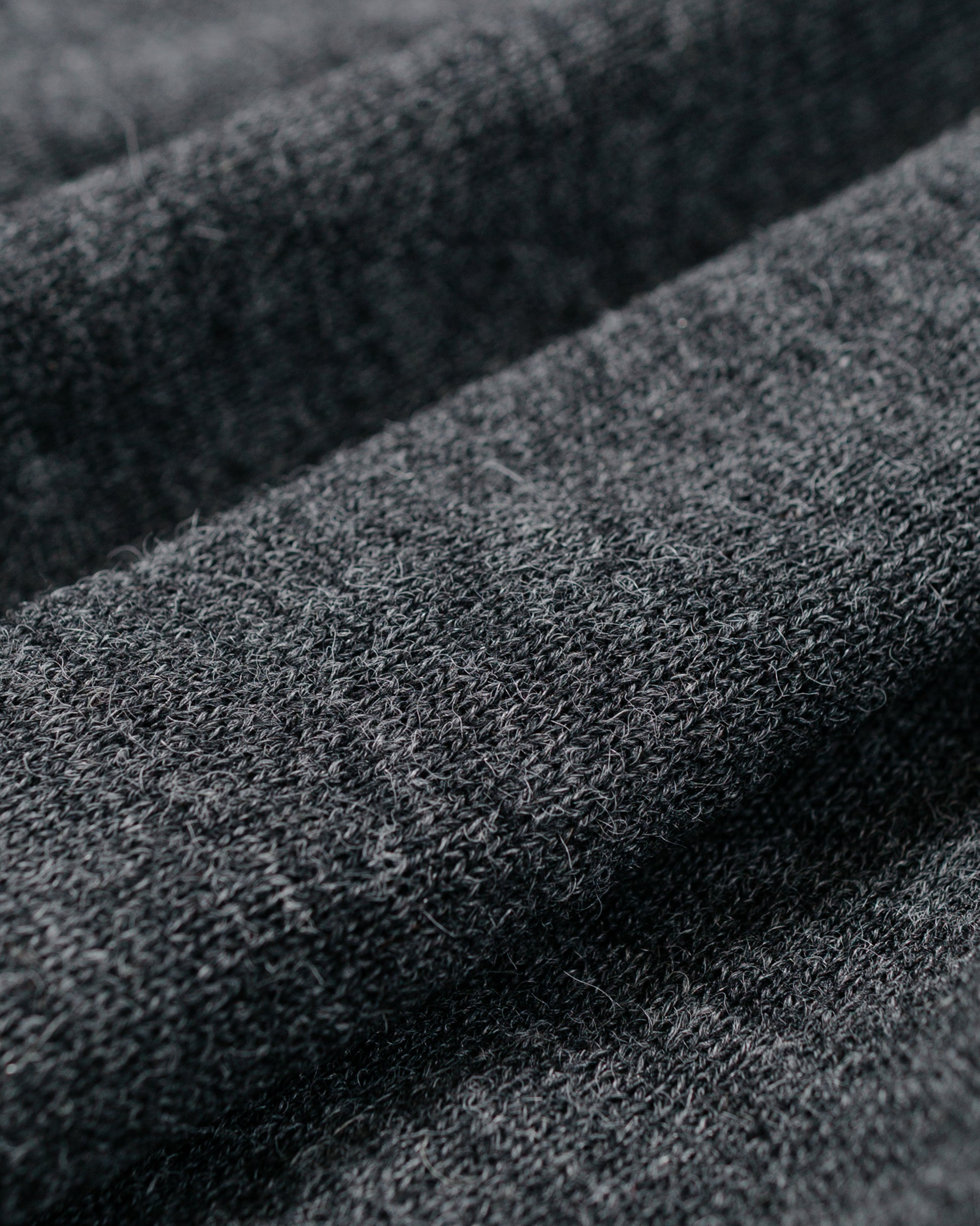lost & found The Real McCoy's The Real McCoy's MC25111 Alpaca Collar Knit Cardigan Charcoal