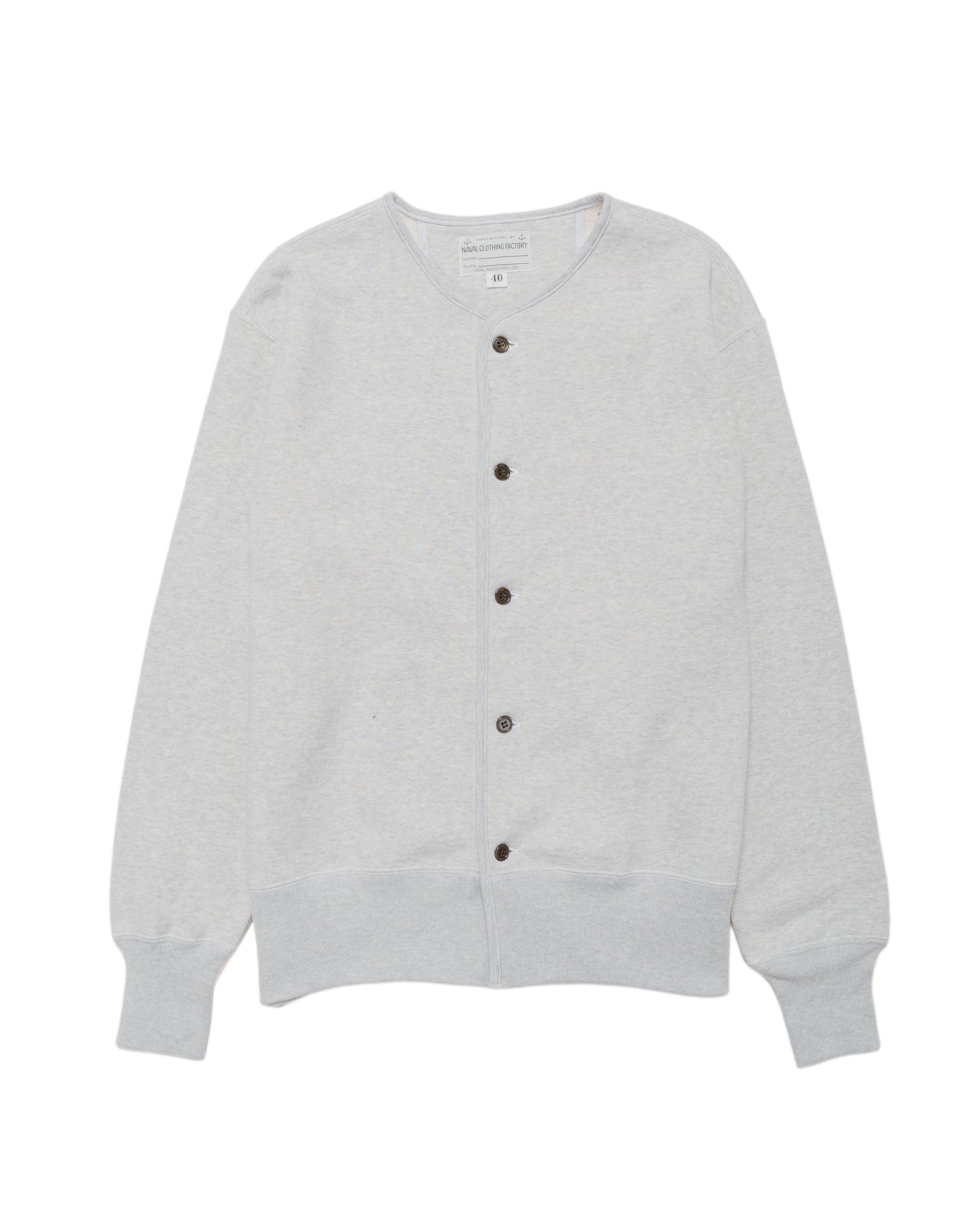 lost & found The Real McCoy's The Real McCoy's MC25112 U.S.N. Cotton Cardigan Snow Grey