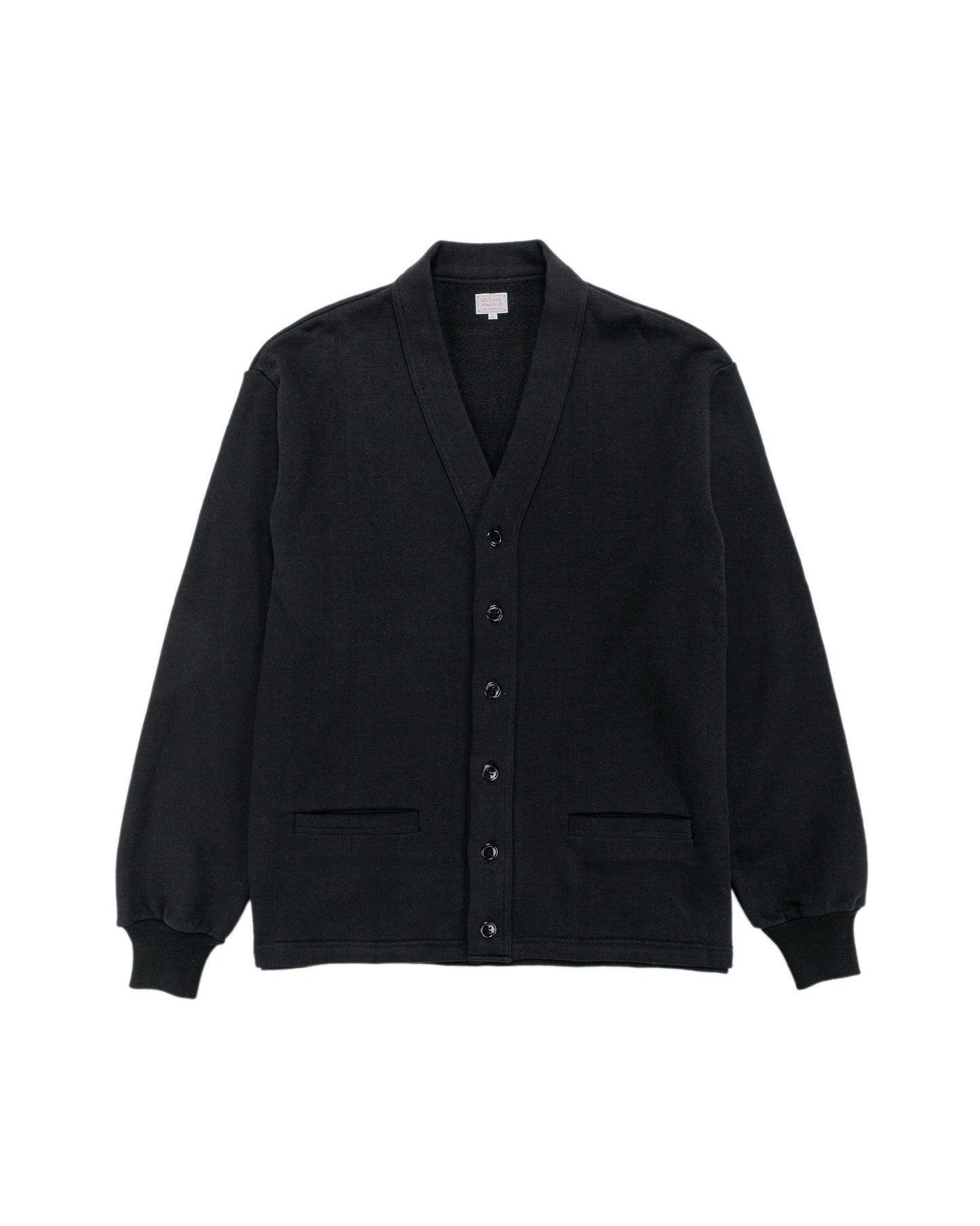 lost & found The Real McCoy's The Real McCoy's MC25115 10oz. Loopwheel Sweatshirt Cardigan Black