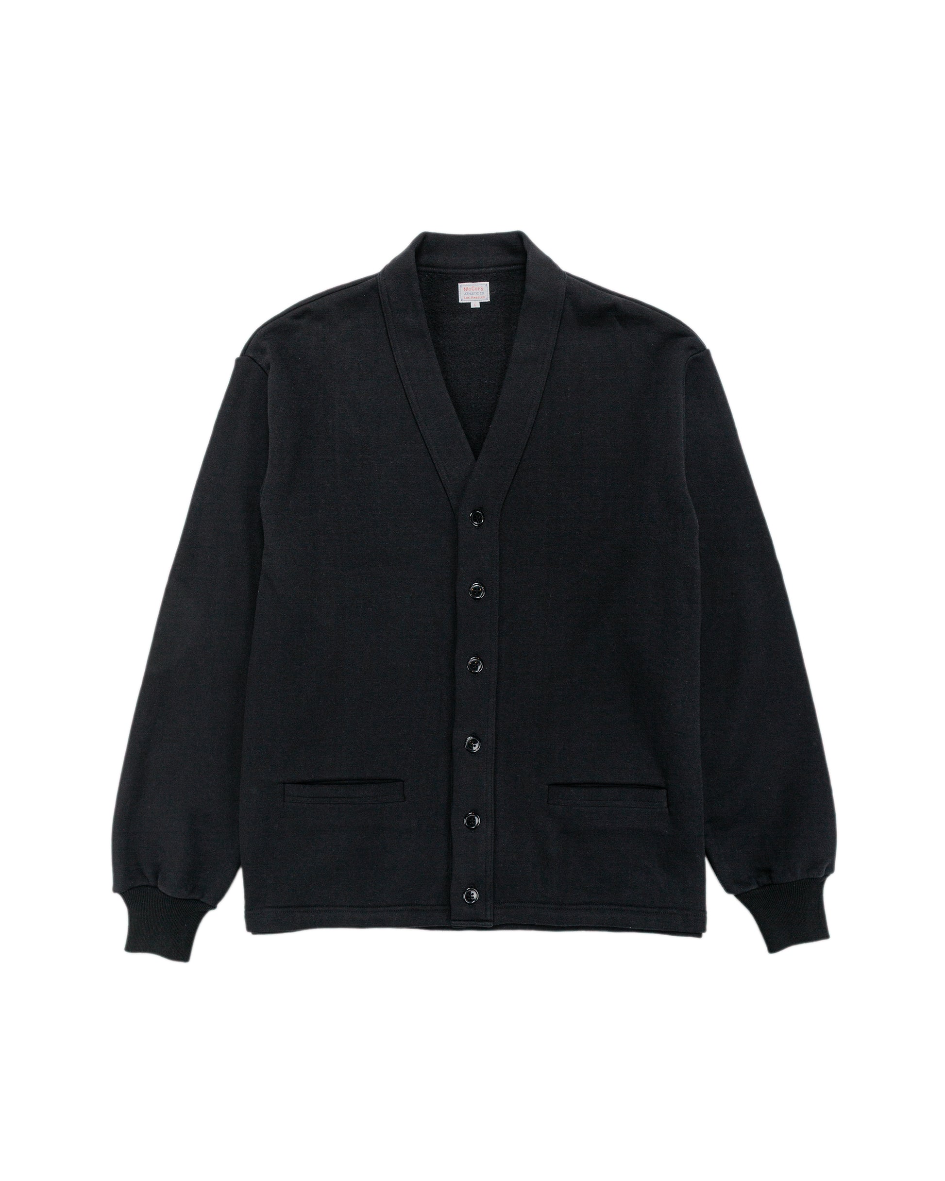 lost & found The Real McCoy's The Real McCoy's MC25115 10oz. Loopwheel Sweatshirt Cardigan Black