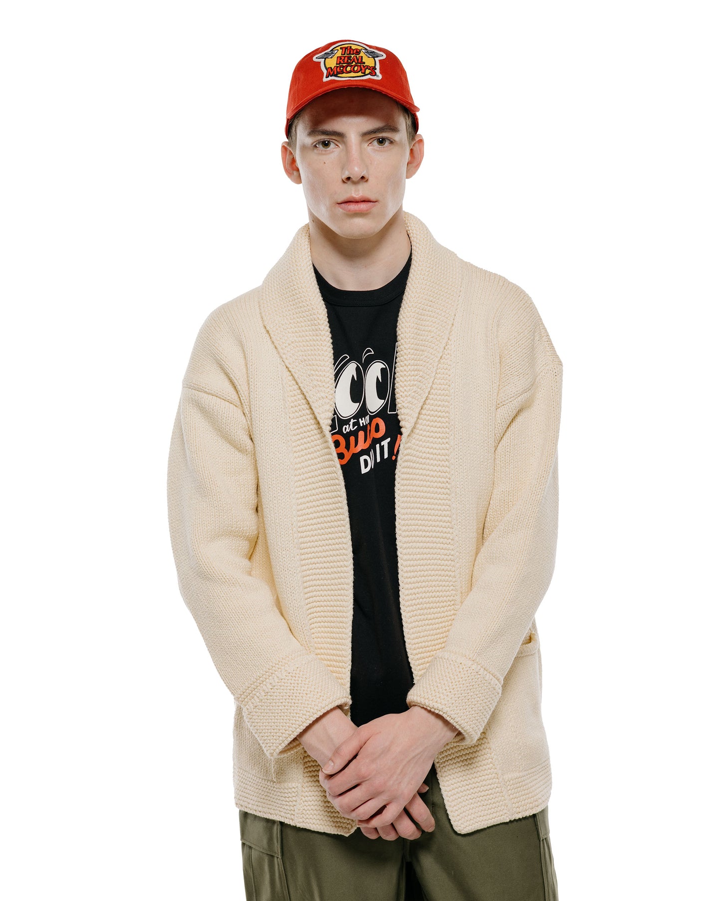 lost & found The Real McCoy's The Real McCoy's MC26001 Summer Knit Robe Ecru