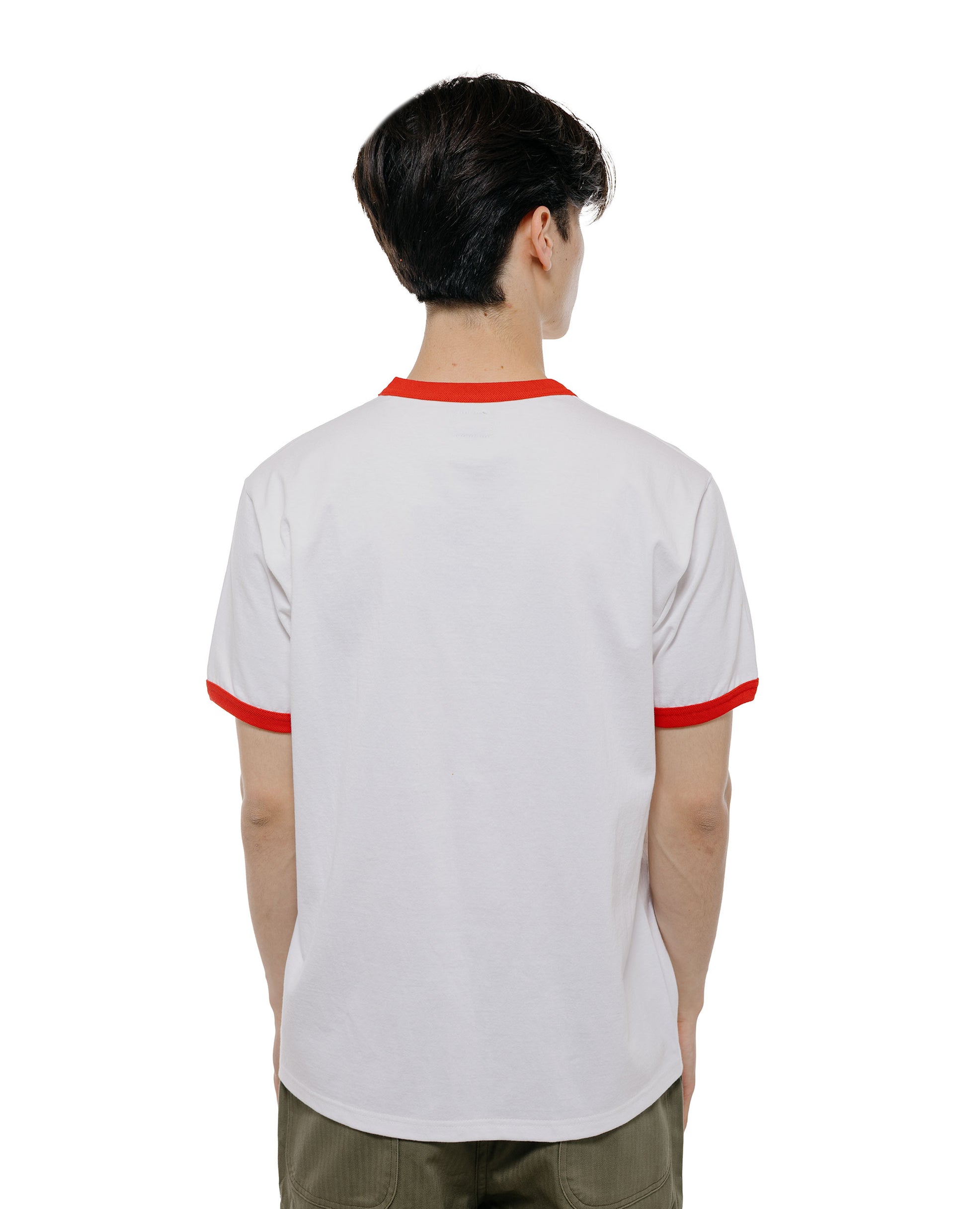 lost & found The Real McCoy's The Real McCoy's MC26012 Military Tee / Keep Em' Flying White/Red