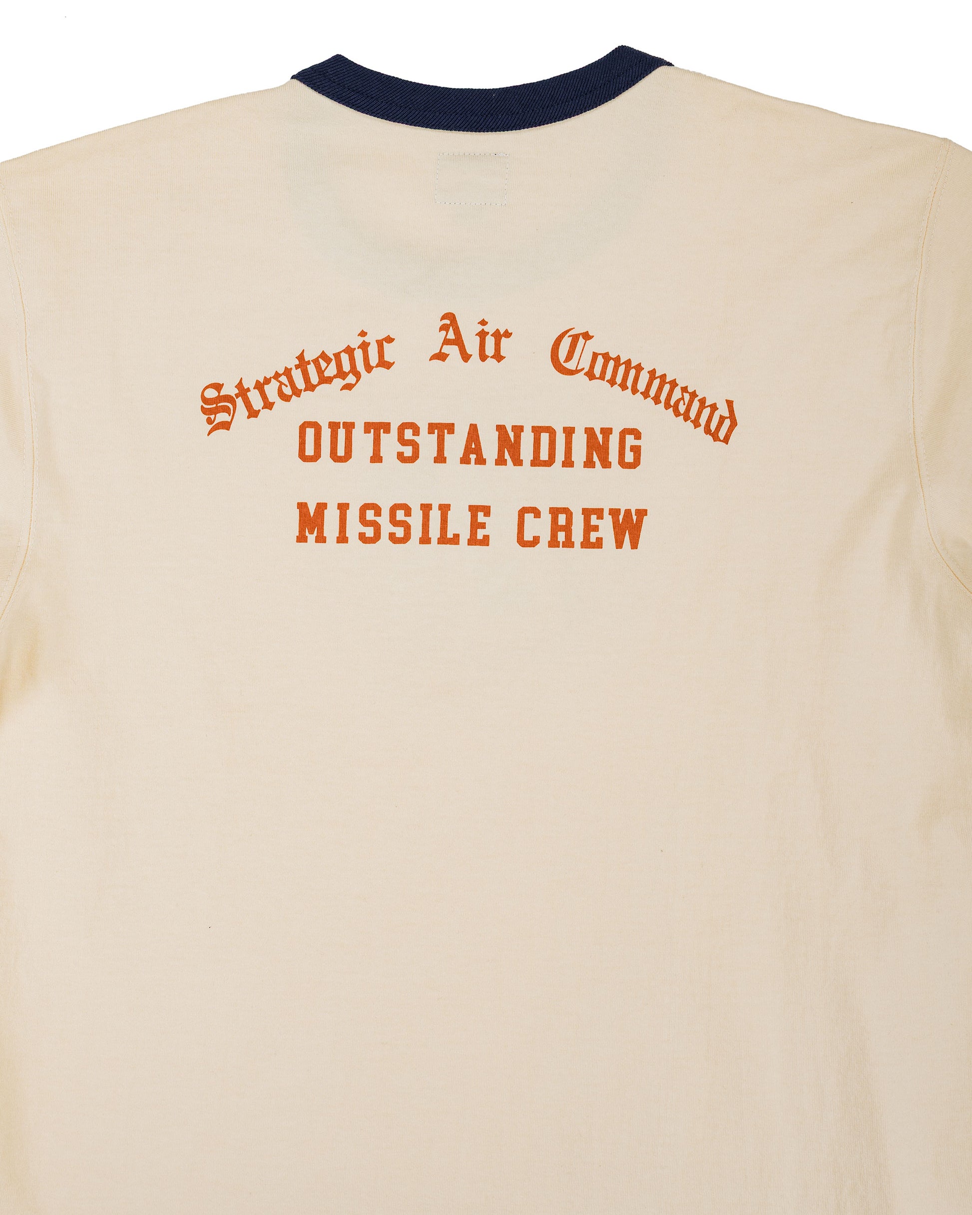 lost & found The Real McCoy's The Real McCoy's MC26013 Military Tee / Strategic Air Commando Ecru/Navy