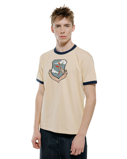 lost & found The Real McCoy's The Real McCoy's MC26013 Military Tee / Strategic Air Commando Ecru/Navy