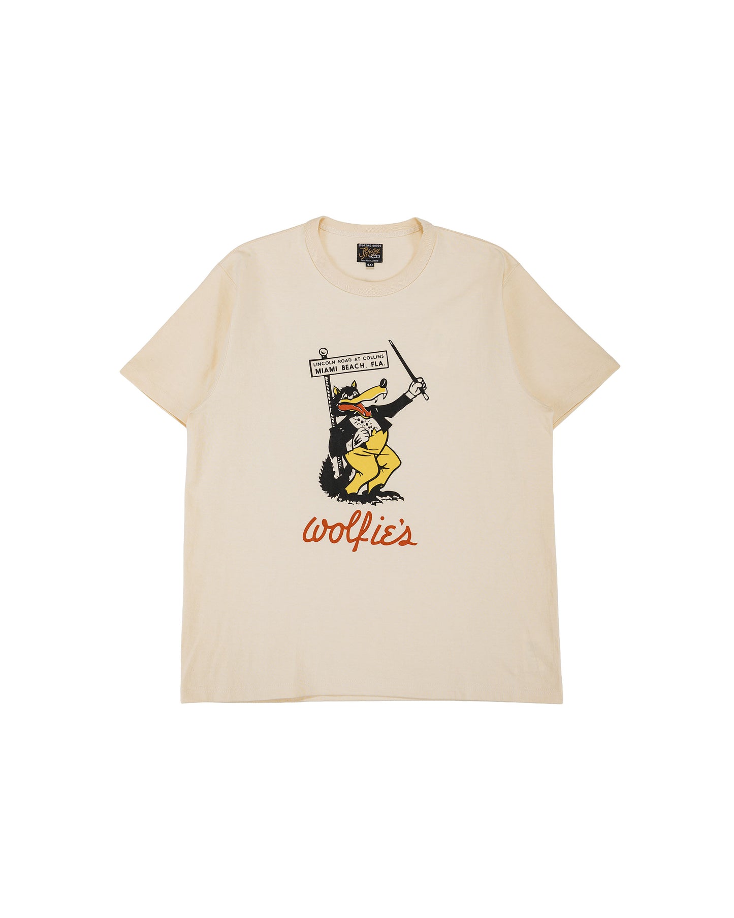 lost & found The Real McCoy's The Real McCoy's MC26022 Joe McCoy Tee / Wolfie's Ecru