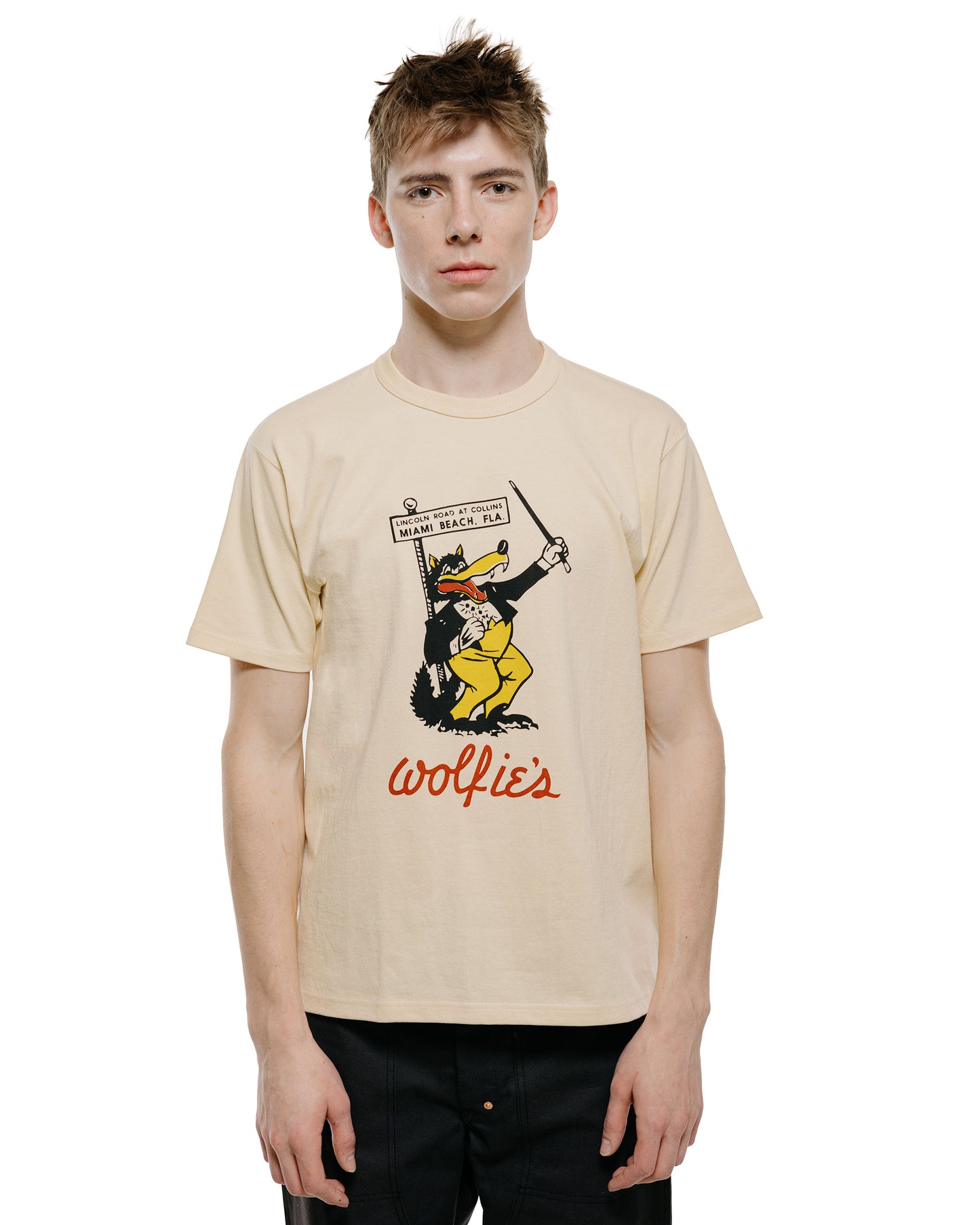 lost & found The Real McCoy's The Real McCoy's MC26022 Joe McCoy Tee / Wolfie's Ecru