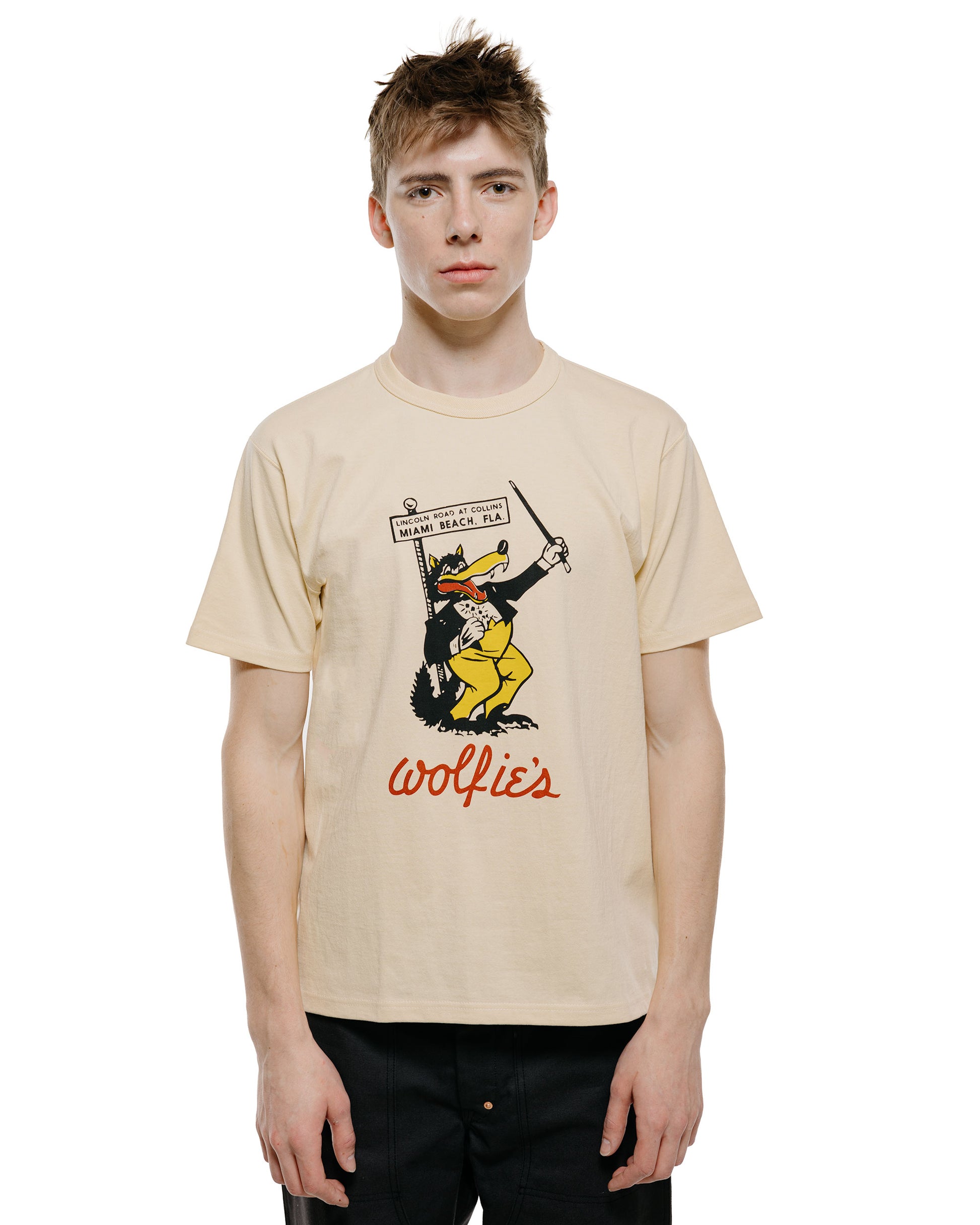 lost & found The Real McCoy's The Real McCoy's MC26022 Joe McCoy Tee / Wolfie's Ecru