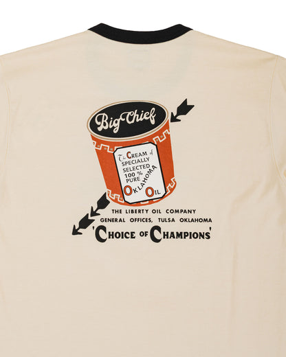 lost & found The Real McCoy's The Real McCoy's MC26027 Joe McCoy Tee / Big Chief Ecru/Black