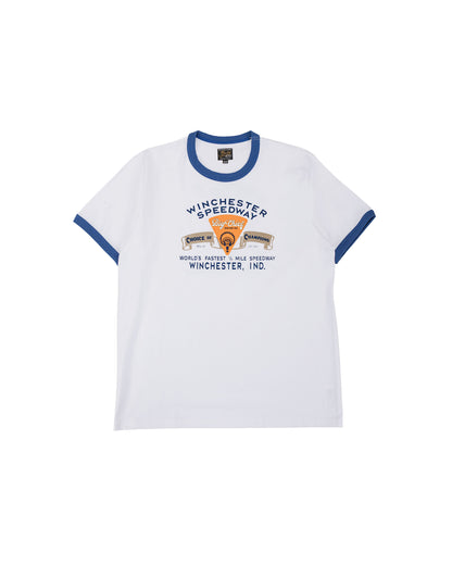 lost & found The Real McCoy's The Real McCoy's MC26027 Joe McCoy Tee / Big Chief White/Blue