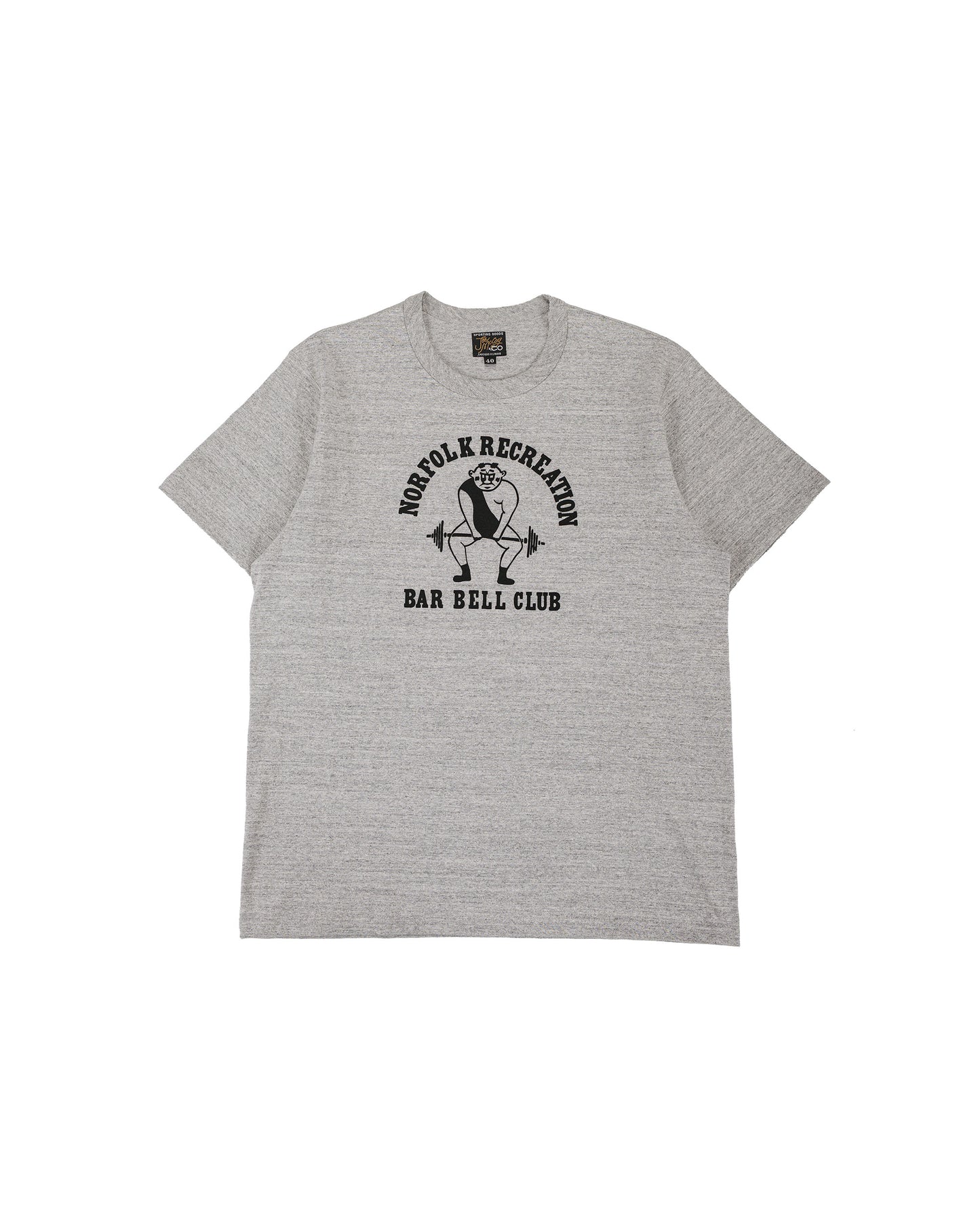 lost & found The Real McCoy's The Real McCoy's MC26032 Joe McCoy Tee / Norfolk Recreation Grey