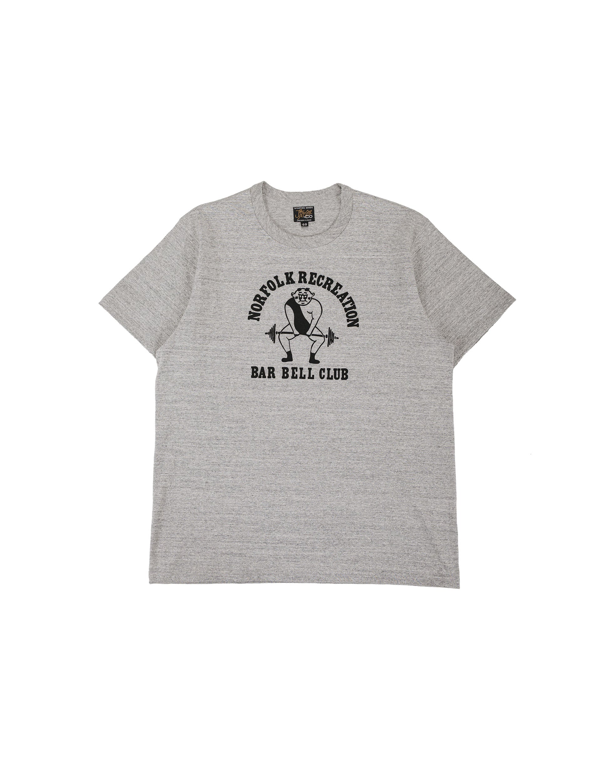 lost & found The Real McCoy's The Real McCoy's MC26032 Joe McCoy Tee / Norfolk Recreation Grey