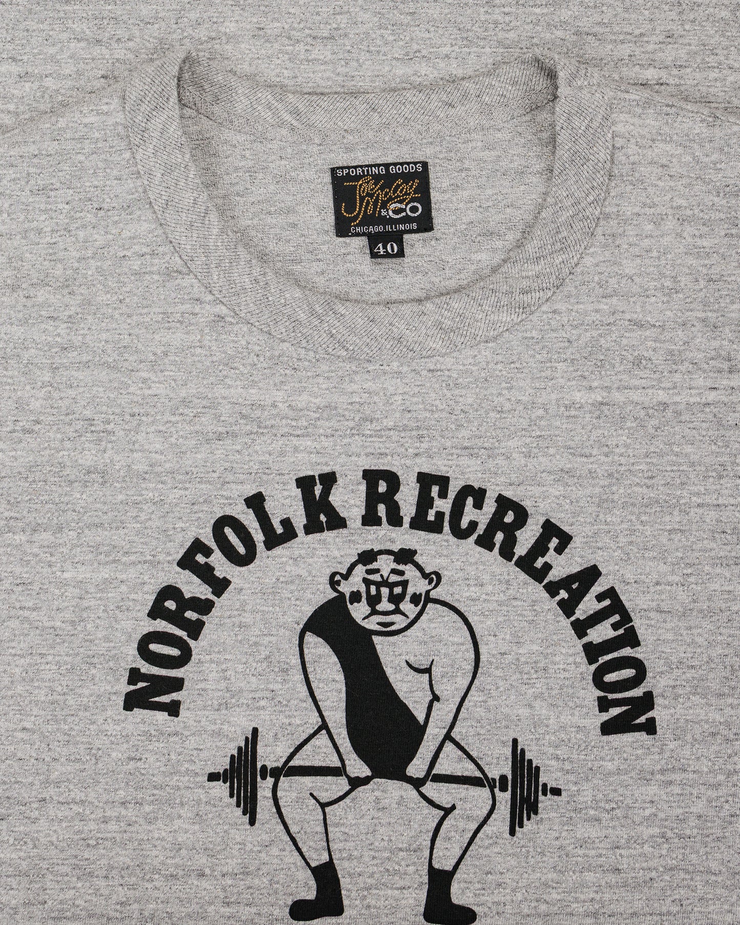 lost & found The Real McCoy's The Real McCoy's MC26032 Joe McCoy Tee / Norfolk Recreation Grey