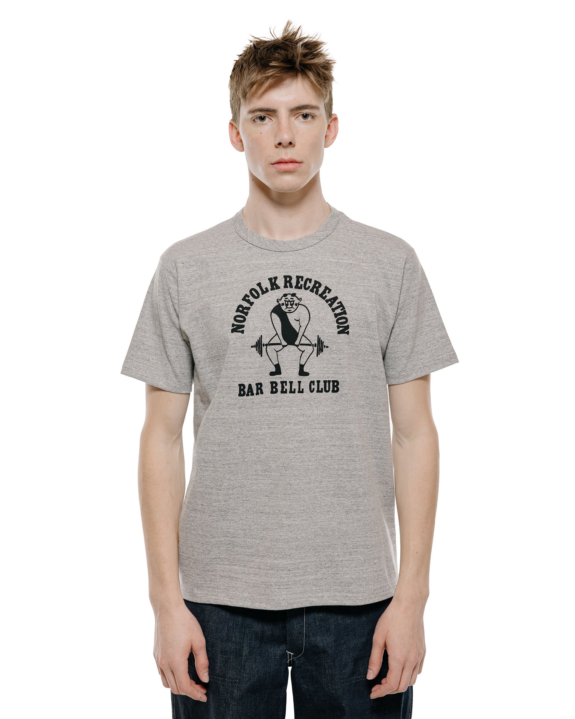 lost & found The Real McCoy's The Real McCoy's MC26032 Joe McCoy Tee / Norfolk Recreation Grey