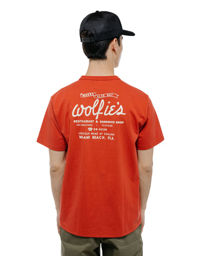 lost & found The Real McCoy's The Real McCoy's MC26039 Joe Mccoy Tee / Where Else But... Wolfie's Cherry