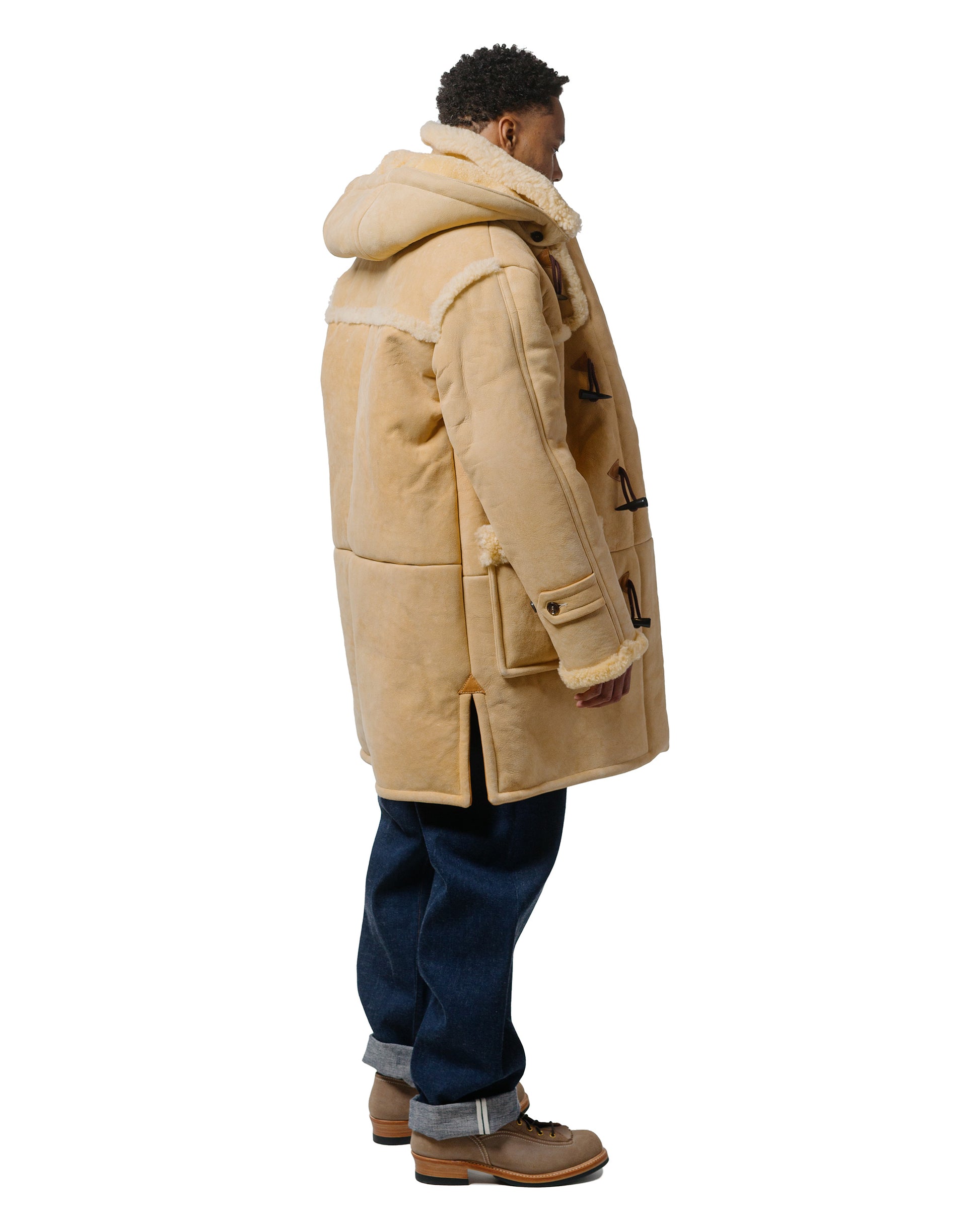 lost & found The Real McCoy's The Real McCoy's MJ21123 Mouton Duffle Coat Beige