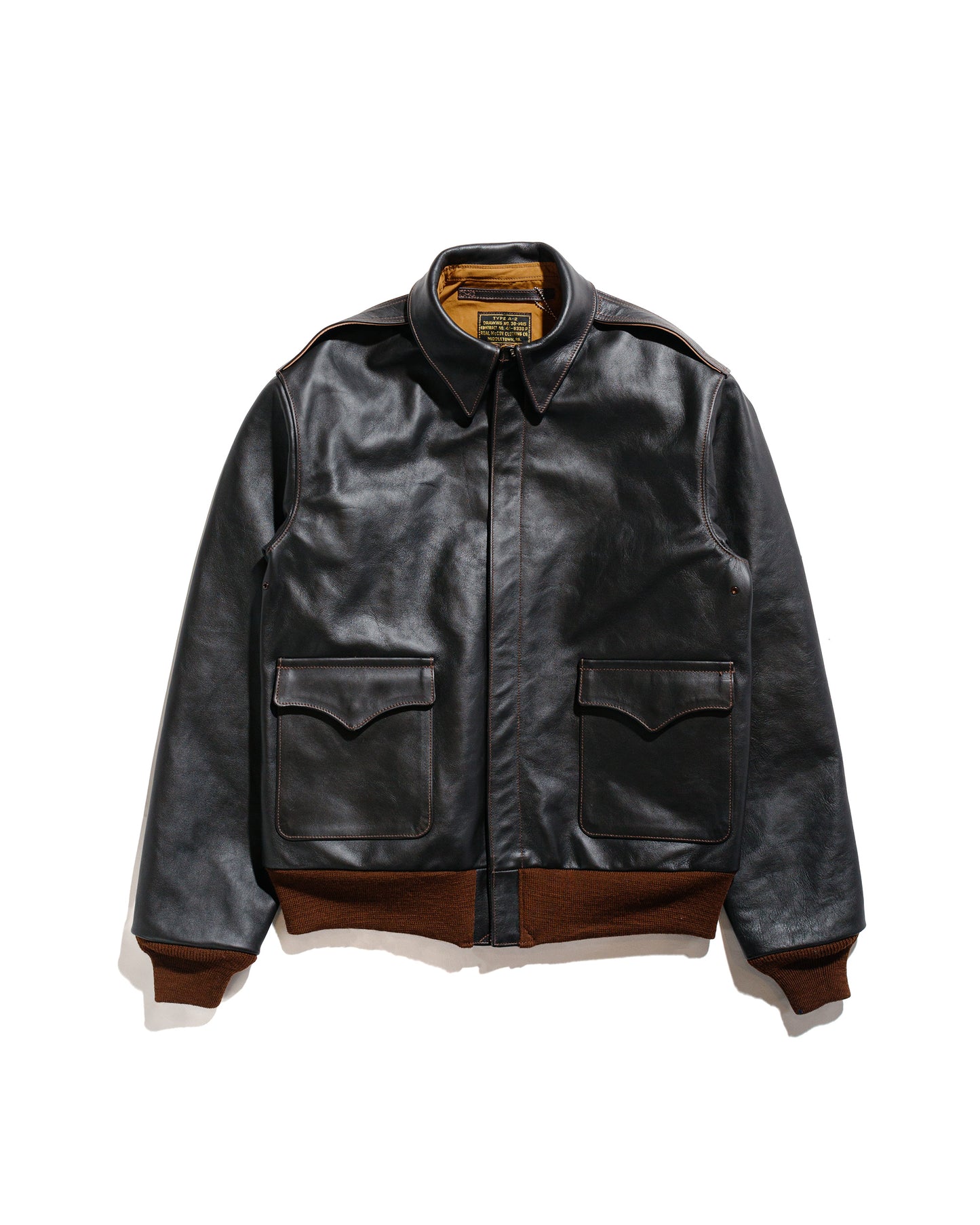 lost & found The Real McCoy's The Real McCoy's MJ22001 Type A-2 Real McCoy Mfg. Co. (Model 220) Seal Brown