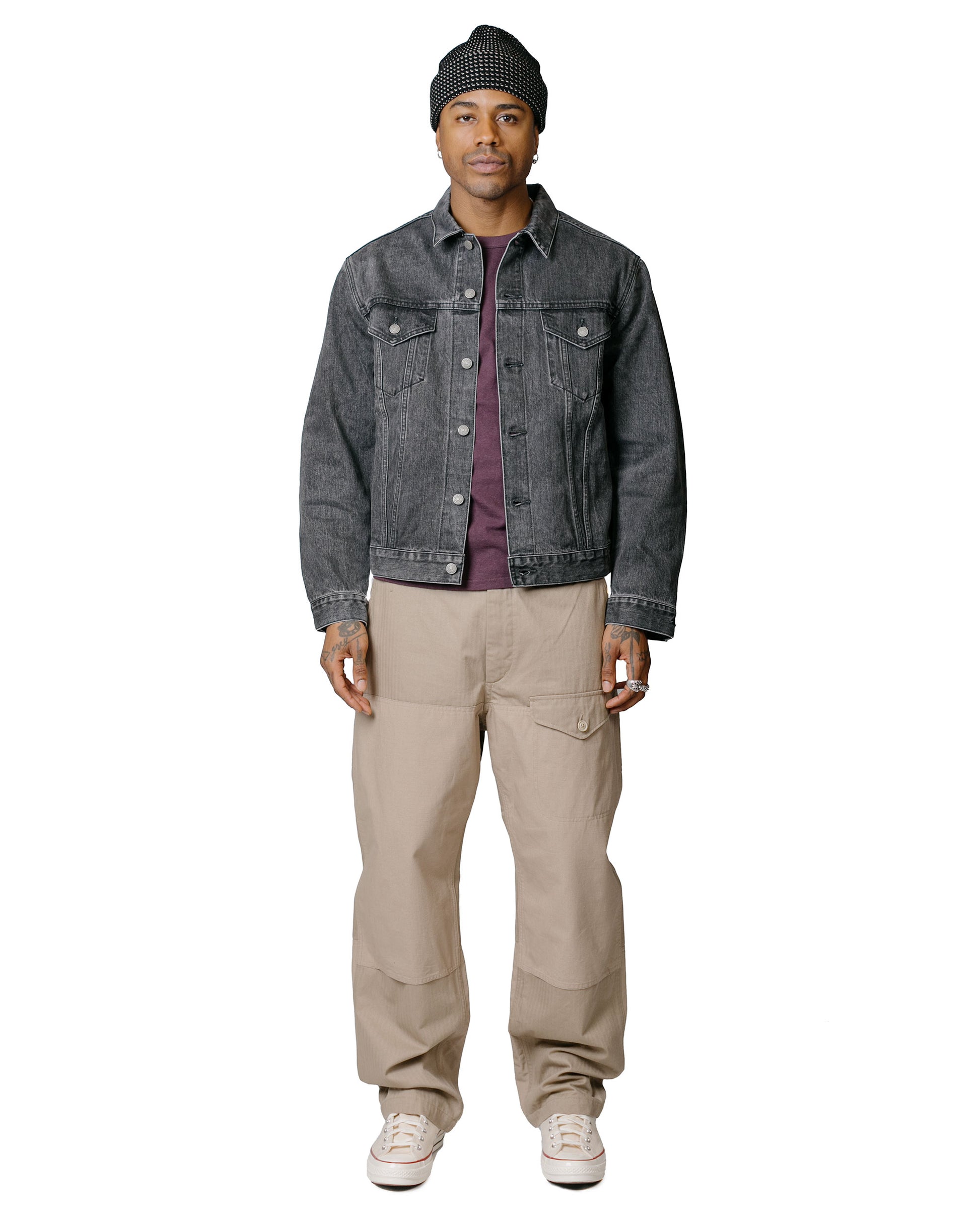 lost & found The Real McCoy's The Real McCoy's MJ22023 Lot. 966J (Black) / Washed Black