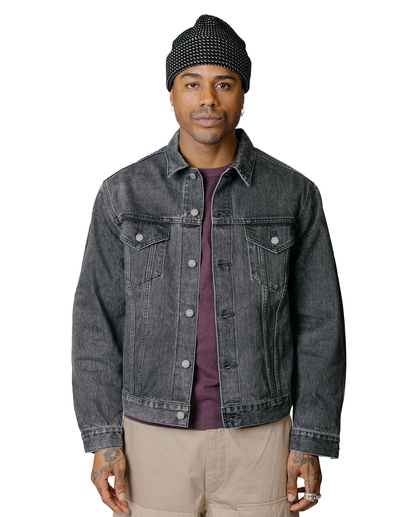 lost & found The Real McCoy's The Real McCoy's MJ22023 Lot. 966J (Black) / Washed Black
