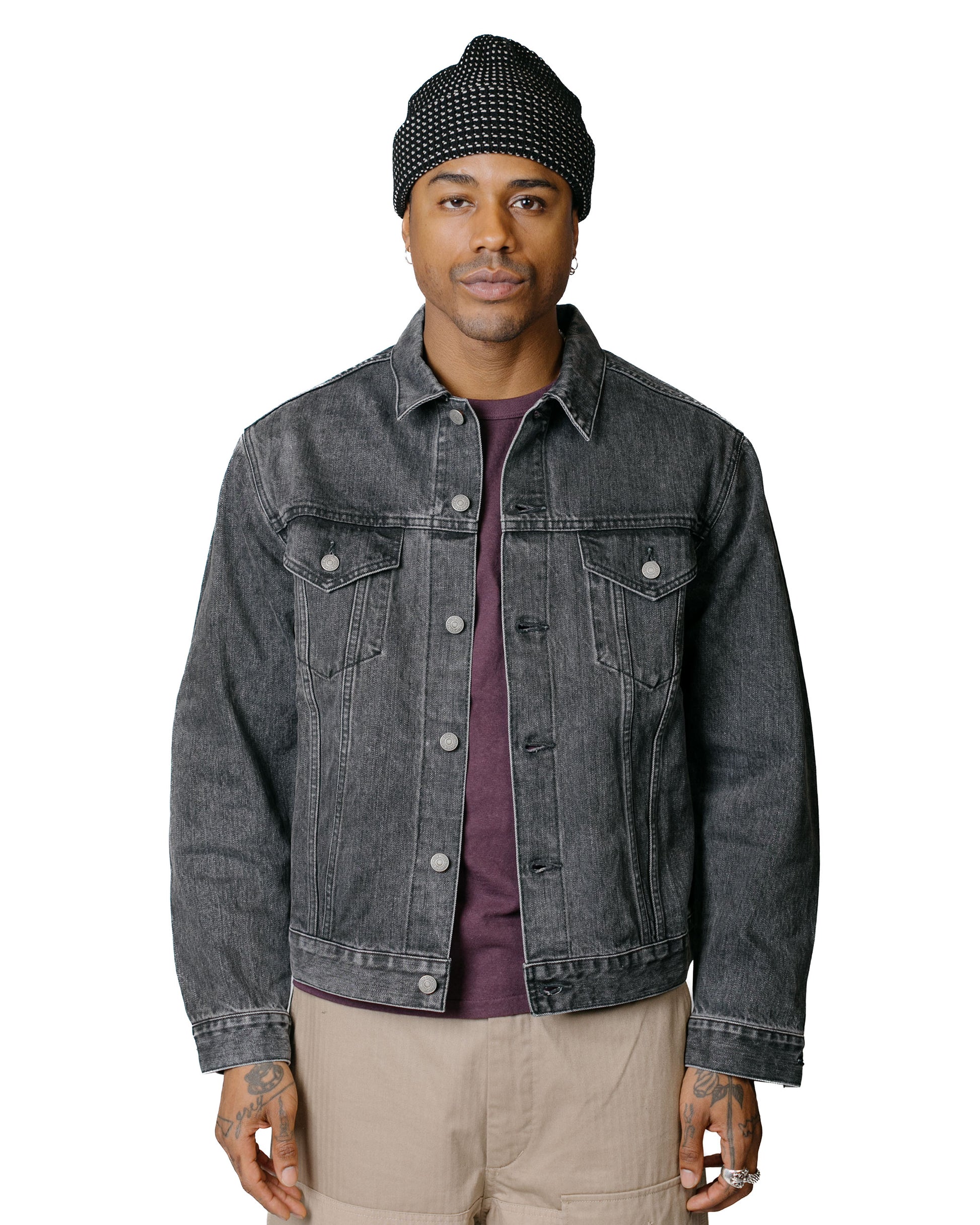 lost & found The Real McCoy's The Real McCoy's MJ22023 Lot. 966J (Black) / Washed Black