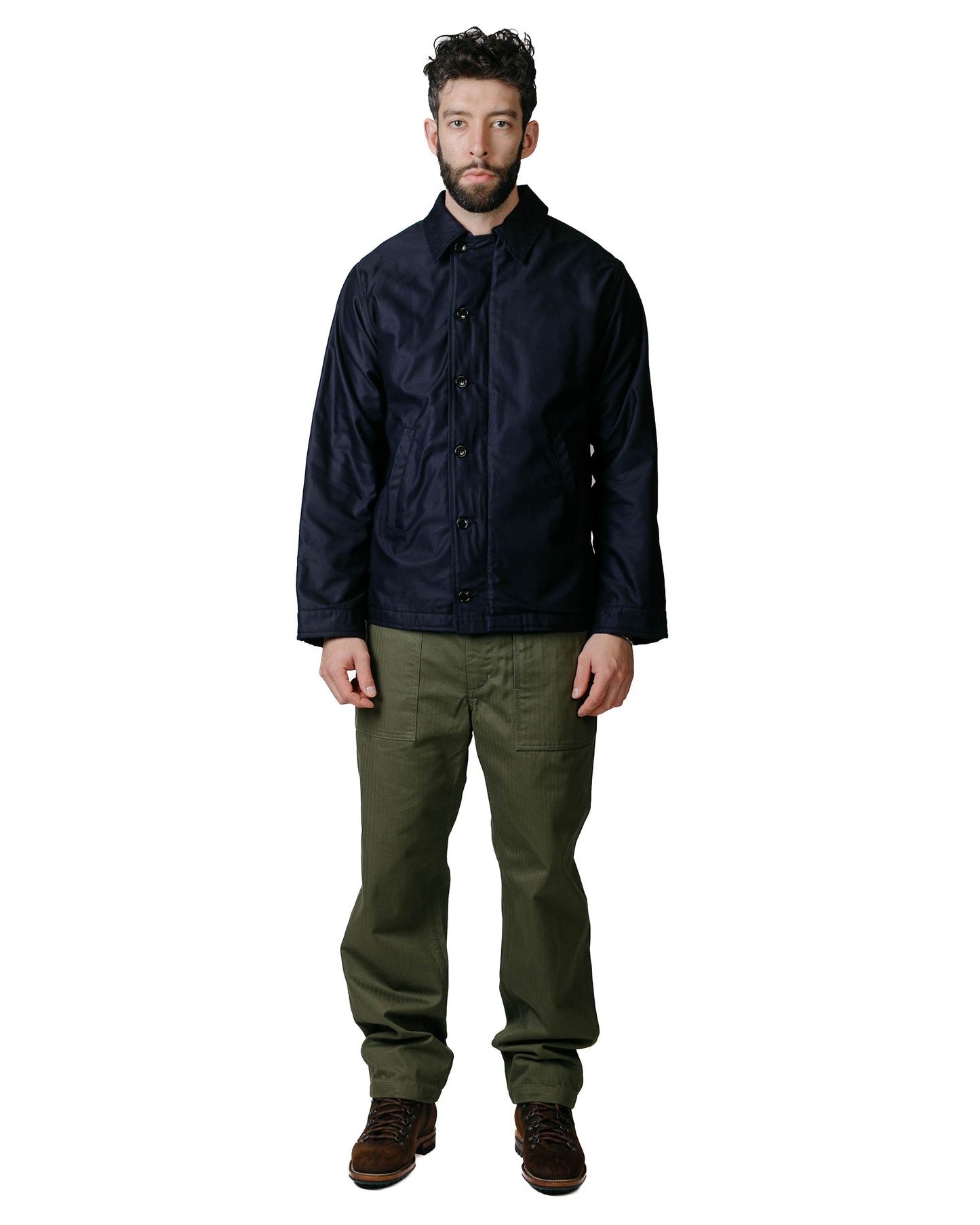 lost & found The Real McCoy's The Real McCoy's MJ23010 U.S. Navy Utility Jacket Navy