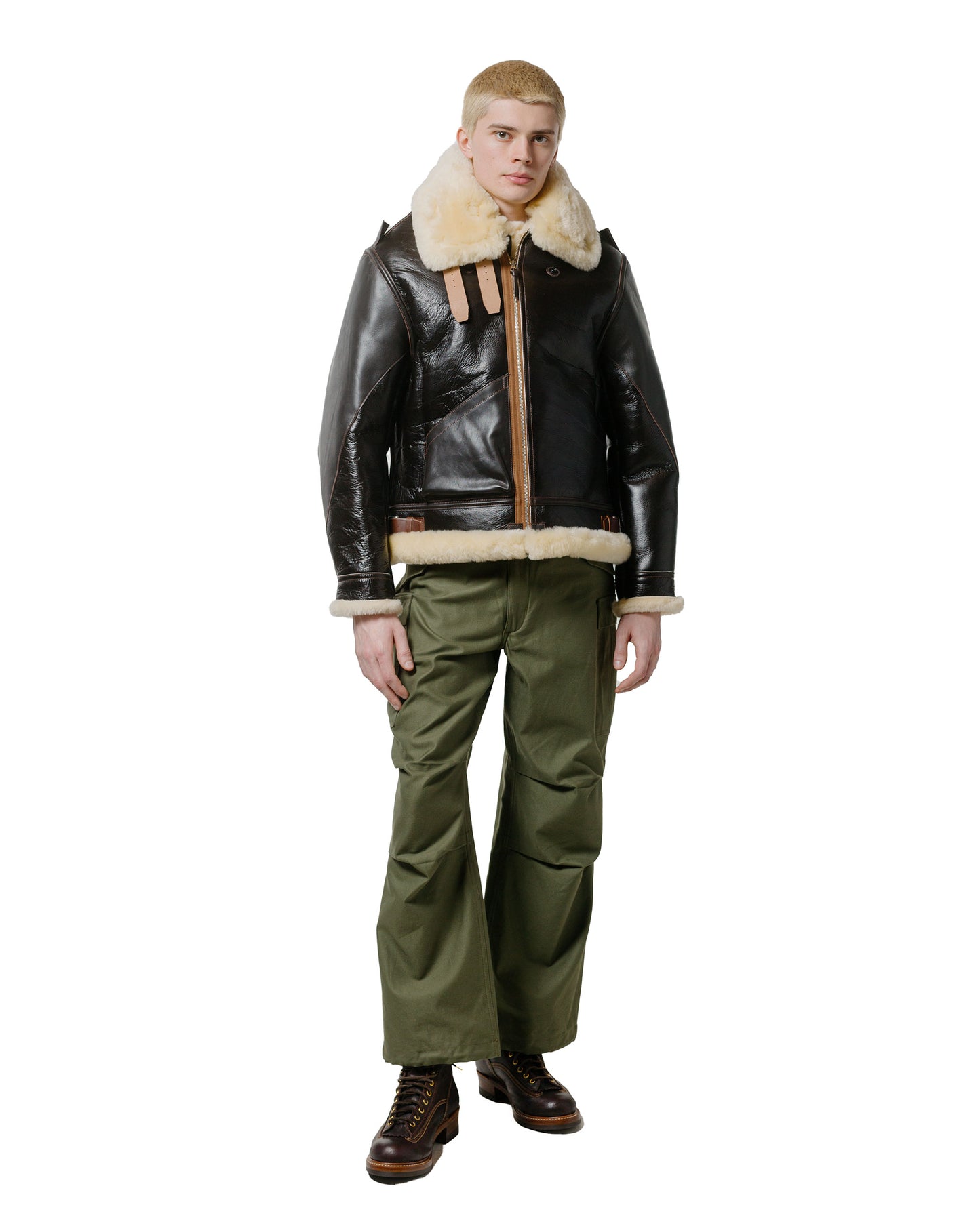 lost & found The Real McCoy's The Real McCoy's MJ23103 Type B-3 Real McCoy Mfg. Co. Seal Brown